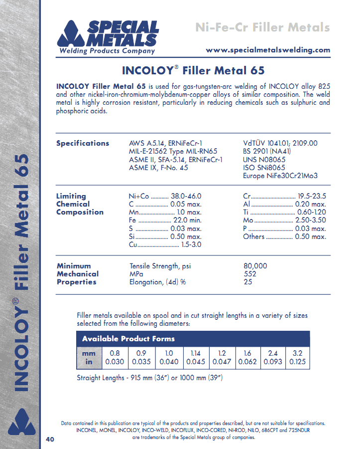 INCONEL 65��˿