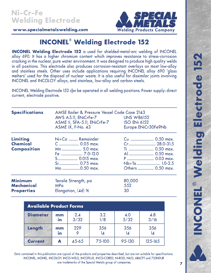 INCONEL 152����